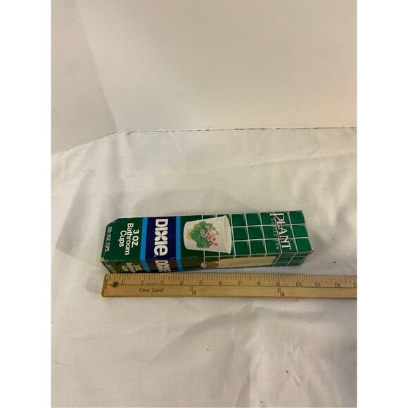 Dixie 3oz cups 100 vintage made usa 1986 new old stock plant collection - Picture 3 of 3